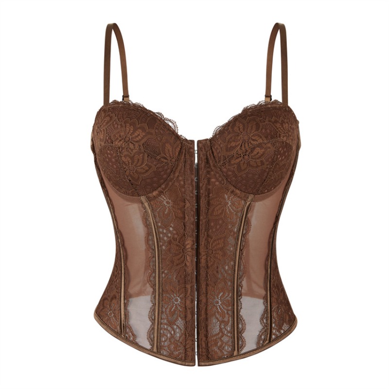 Bralette Triangle Set - Top de tubo corto de encaje