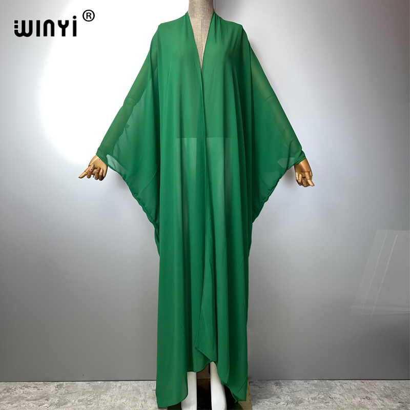 Cover Up Kaftan - WINYI 2025 nuevo kimono perspectiva de