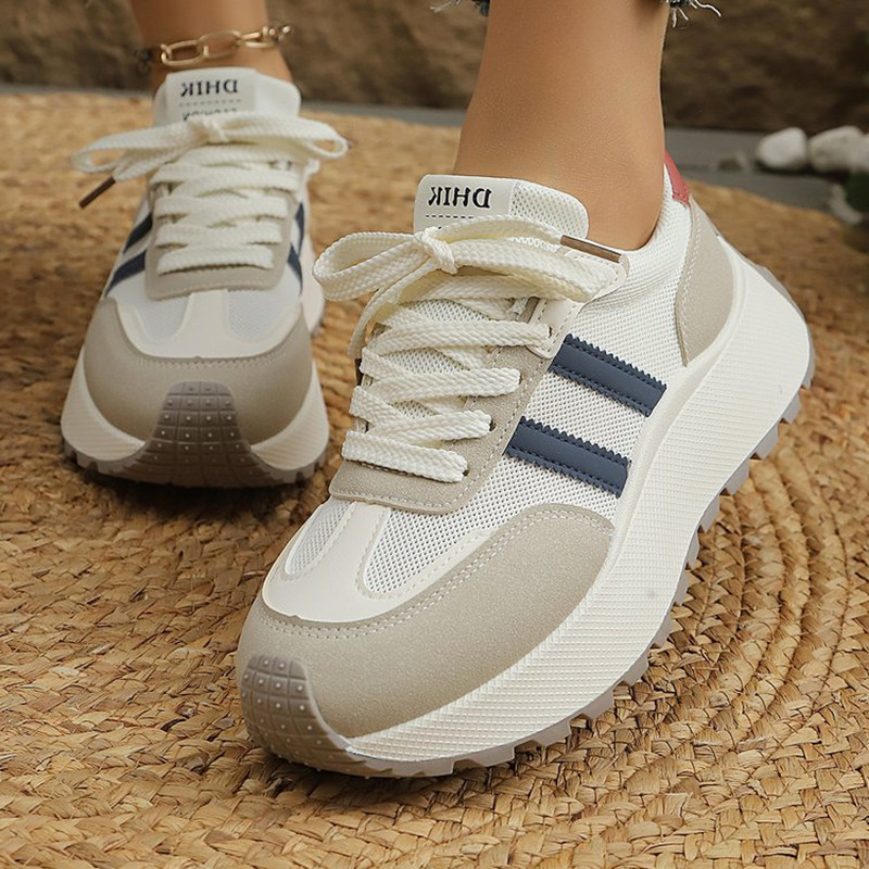 Wedge Espadrille Women - Zapatillas deportivas informales de malla transpirable