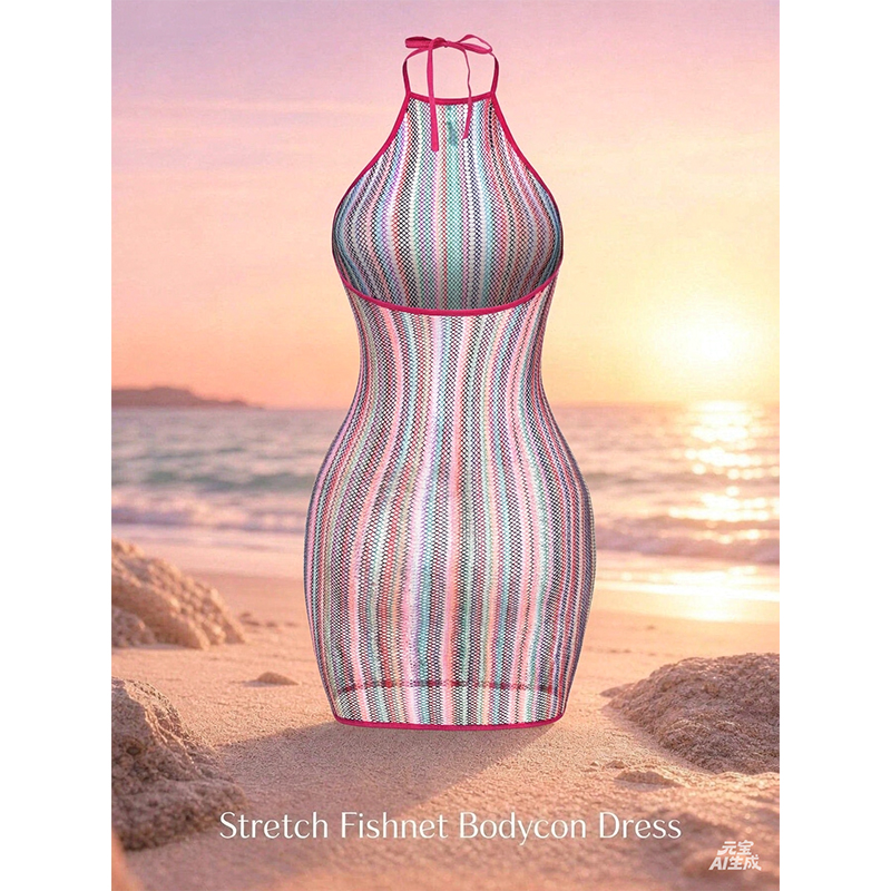 1 pieza de vestido de red sexy - Cover Up Kaftan reseña y precio