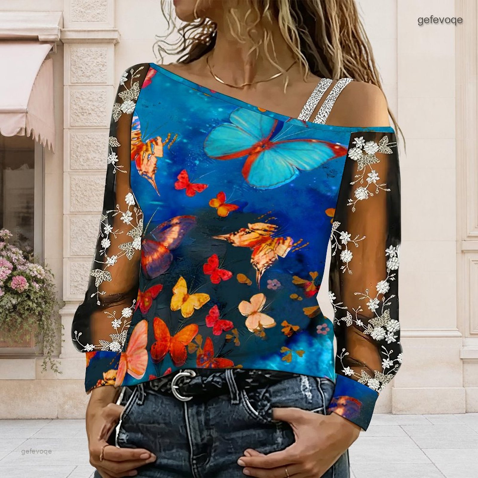 Blusa de Mujer con Hombros Des - Blouse Off Shoulder reseña y precio