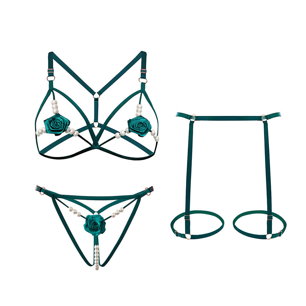 Conjunto de 3 piezas de lencer - Bralette Triangle Set reseña y precio