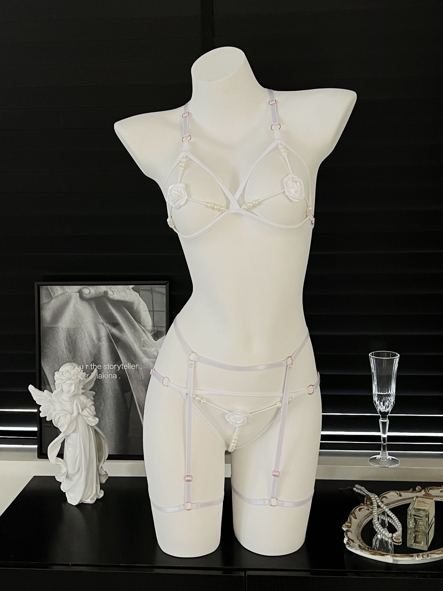 Conjunto de 3 piezas de lencer - Bralette Triangle Set reseña y precio