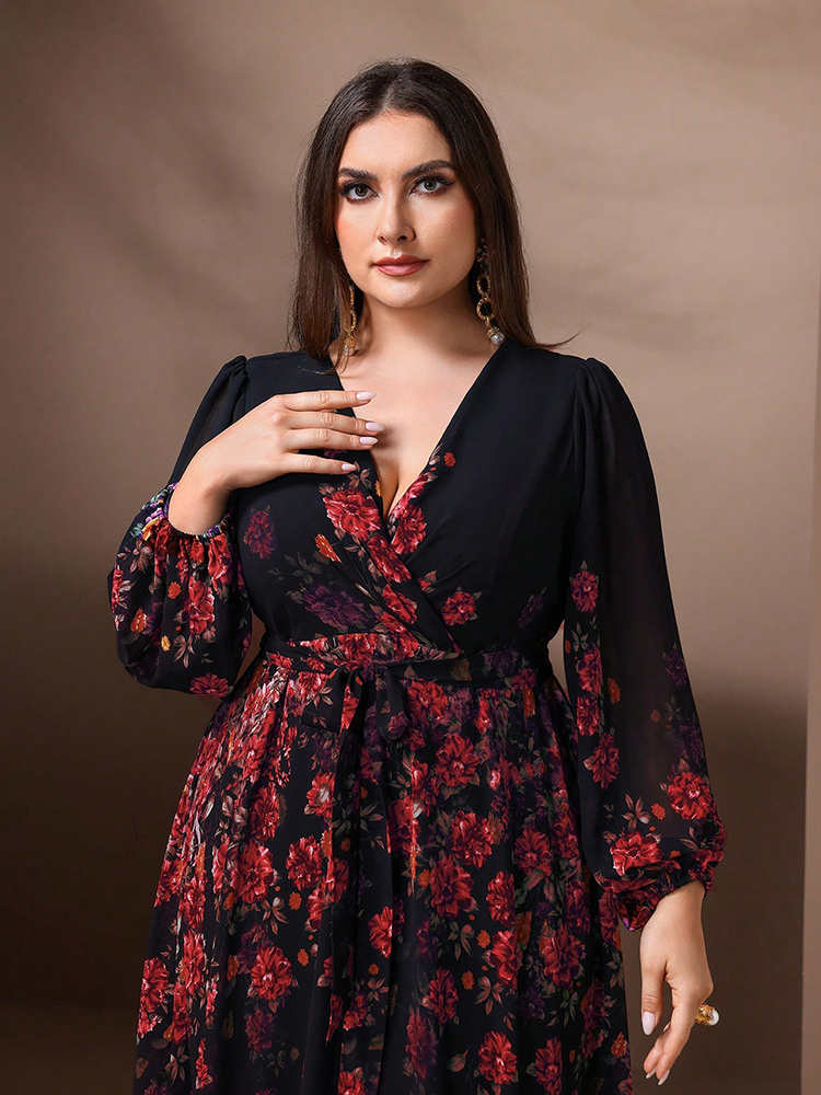 TOLEEN-Vestido largo de fiesta - Romper Floral Print reseña y precio